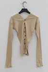 BASERANGE Taff Cardigan TOTVC-RC-WI23 Tan (TOTVC)